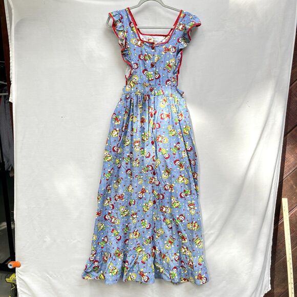 VTG 1970s Beco Originals Handmade Raggedy Ann‎ Andy Apron Dress Cottage Ruffle - Picture 6 of 9